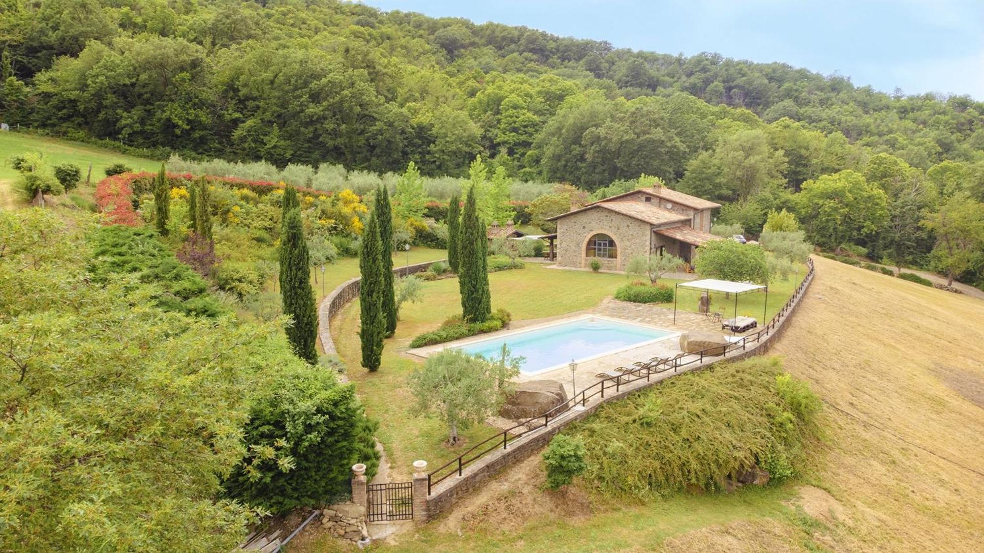 Villa Elisa - Private Pool & Airco Near Reschio Castle Lugnano Eksteriør billede